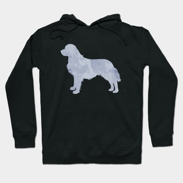 Gray Golden Retriever Dog Art Hoodie by TheJollyMarten